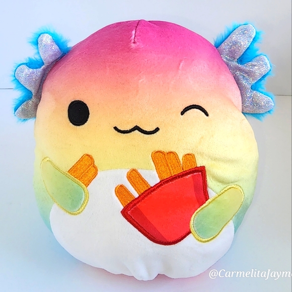 AIKA 🔁 FLOYD 🦎🍟 Axolotl & Fries Flip A Mallows Original Squishamallow ☆》NWT《☆ - Picture 5 of 13